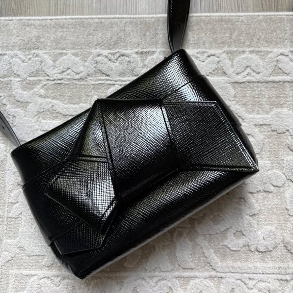 Acne Studios Patent Musubi Knot Bag